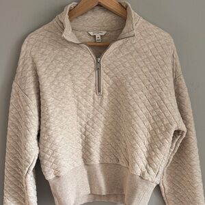 Banana Republic Factory- Quilted Quarter Zip- Size M
